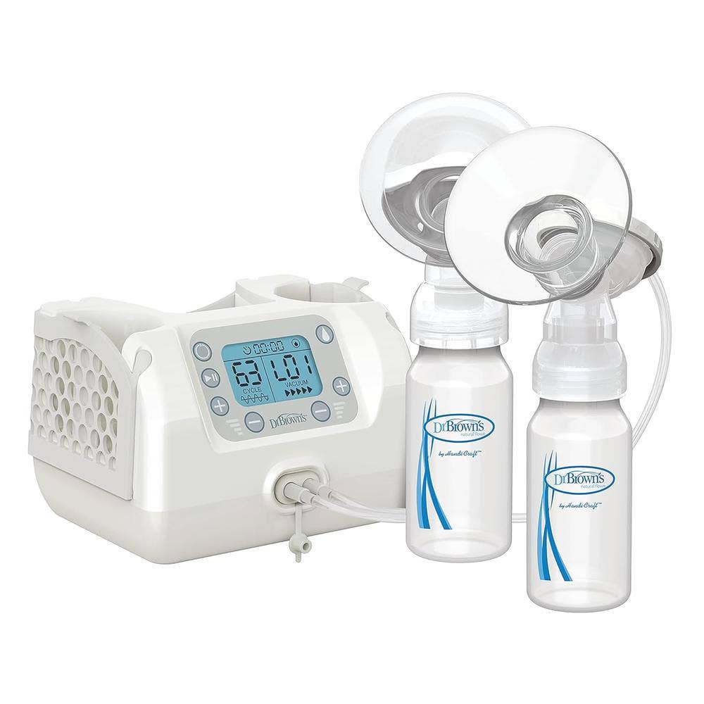 Extractor de Leche Eléctrico Doble Dr. Brown's Customflow blanco con Ajustes Personalizables