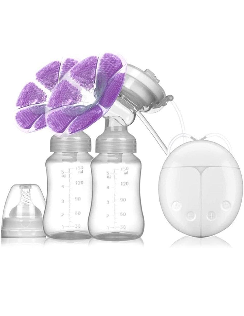 Doble Extractor de Leche Eléctrico Manos Libres con Cojín Térmico